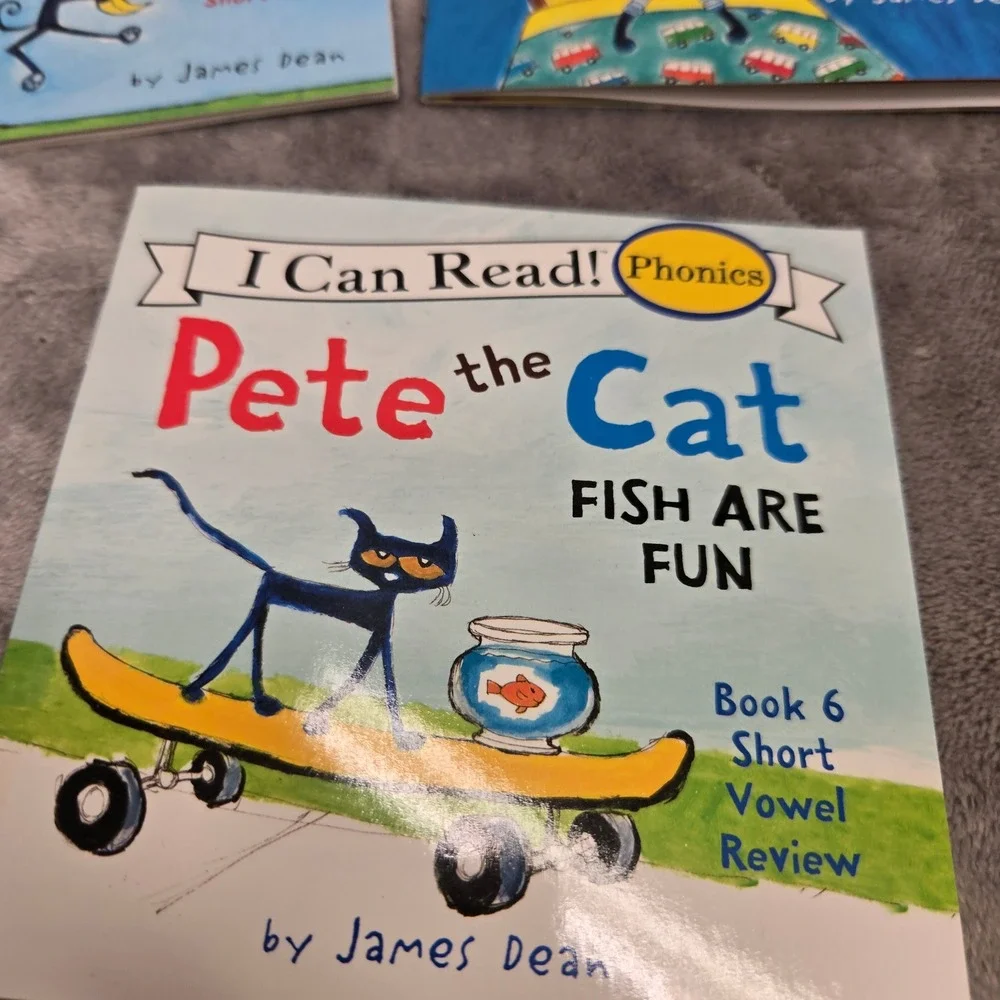 Pete the Cat I Can Read Phonics 12 Book Set James Dean Preschool Kindergarten